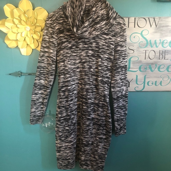 Cowl Neck Long Sweater - Picture 2 of 3